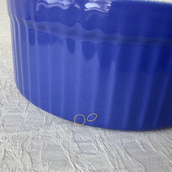 Emile Henry 8” Soufflé Dish Main Dish Size Made in France Style 6820 Blue 🇫🇷 - Picture 13 of 13